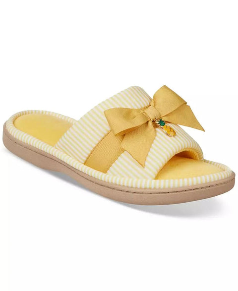 Isotoner Signature Women's Yellow Charm Fruit Slide Slippers | Isotoner Signature in Lebanon
