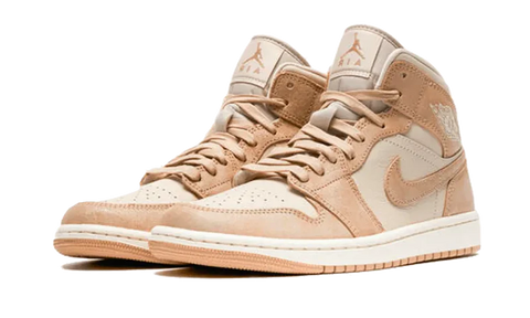 Nike Women's Light Brown Air Jordan 1 Mid SE Sneakers | Nike In Lebanon