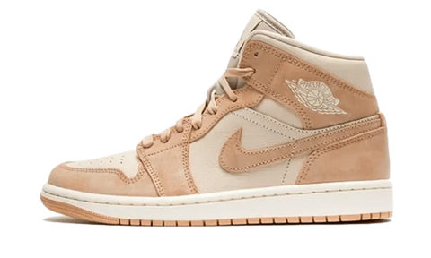 Nike Women's Light Brown Air Jordan 1 Mid SE Sneakers | Nike In Lebanon