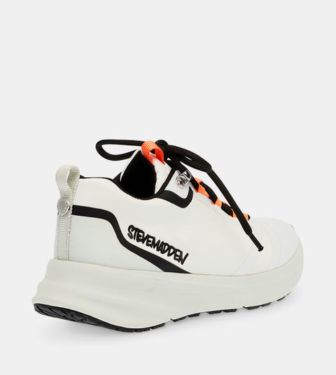 Steve Madden Unisex White AIRBALL Logo Detail Lace-Up Sneakers |Steve Madden In Lebanon