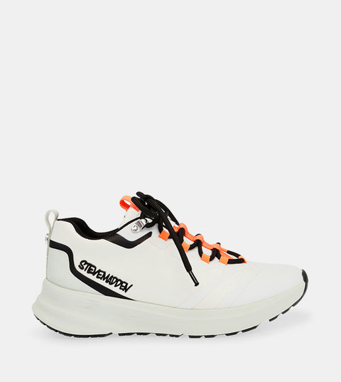 Steve Madden Unisex White AIRBALL Logo Detail Lace-Up Sneakers |Steve Madden In Lebanon