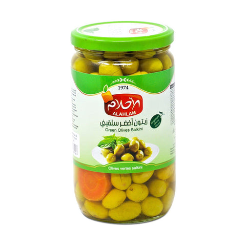 Al Ahlam Green Olives Salkini 700g