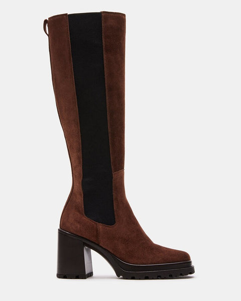 Steve Madden Women's Brown Suede Deegan Boots | Steve Madden In Lebanon