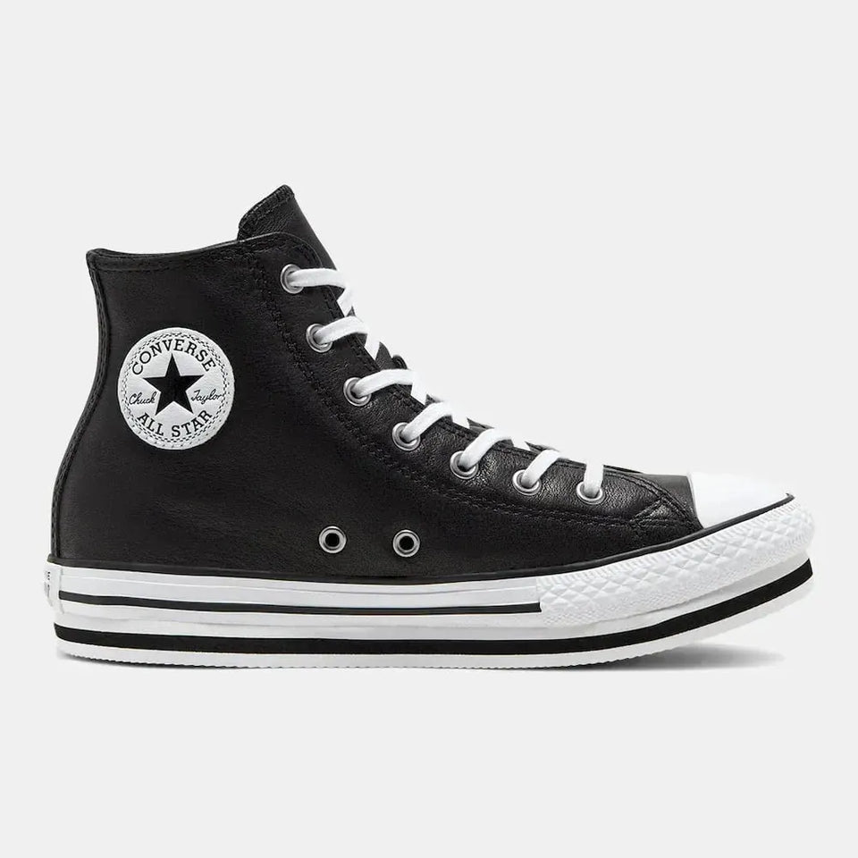 Converse Kids Black Leather All Star High | Converse In Lebanon