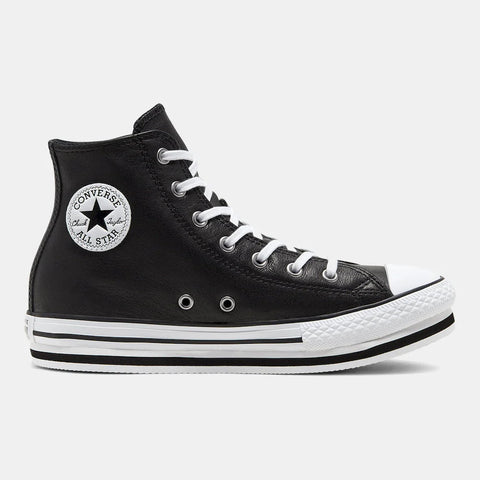 Converse Kids Black Leather All Star High | Converse In Lebanon
