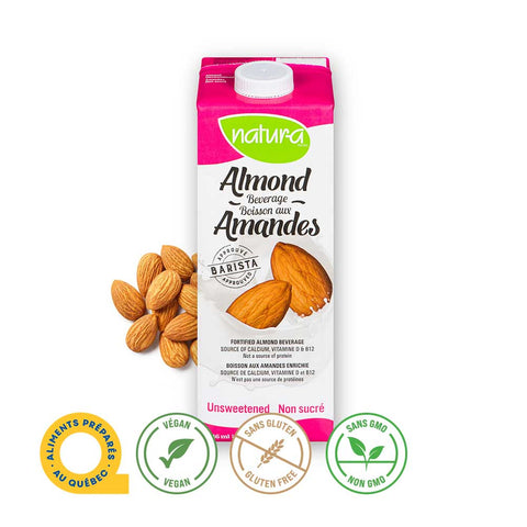 Natura Fortified Almond Beverage Unsweetened 946ml