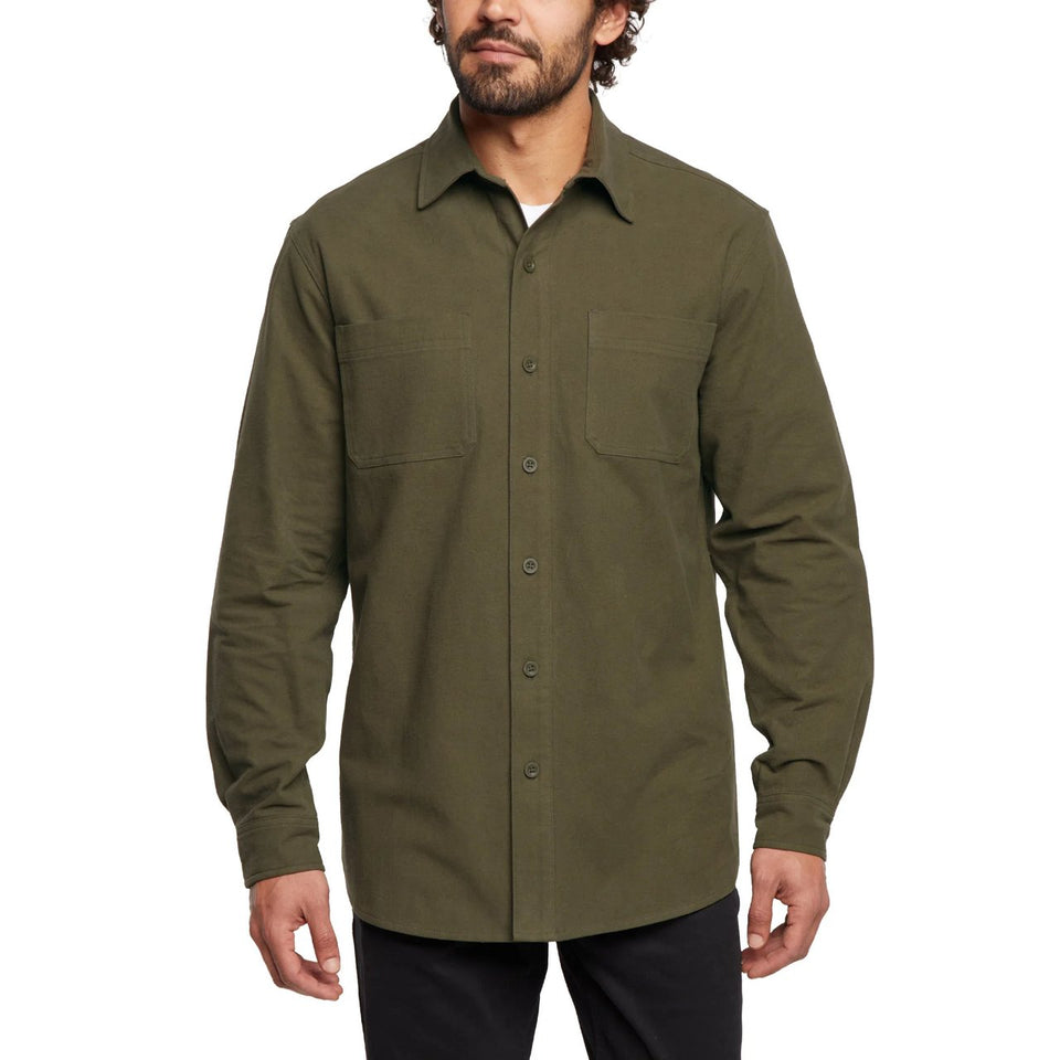 Woolrich Men's Green Chamois Shirt