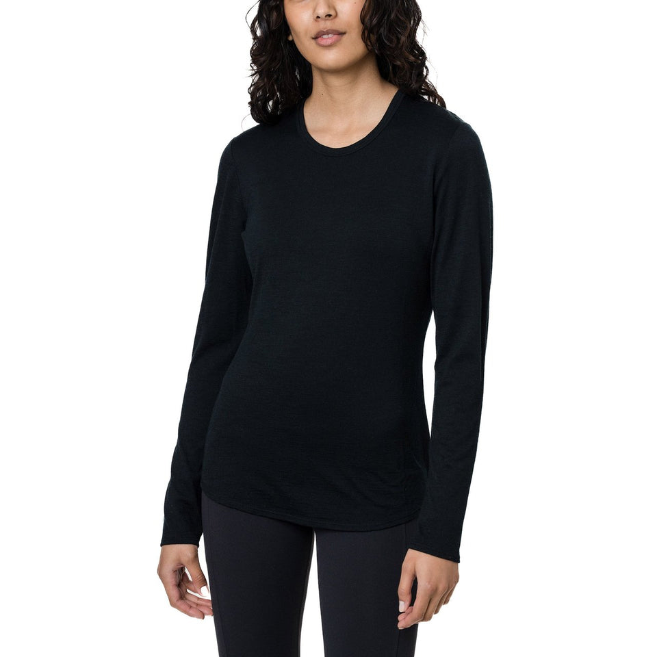 Segments Women's Black Merino Wool Blouse
