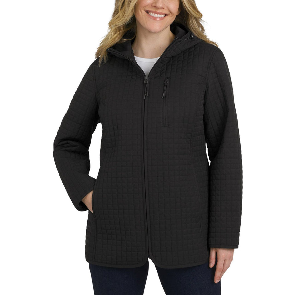Land's End Women's Black Quilted Jacket