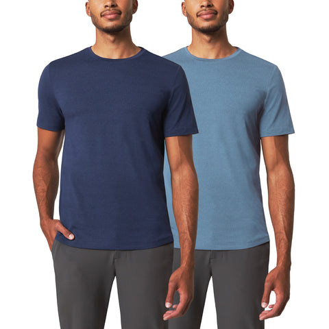 Mondetta  Men’s Navy & Blue Active Tee 2-Pack T-Shirt | Mondetta In Lebanon