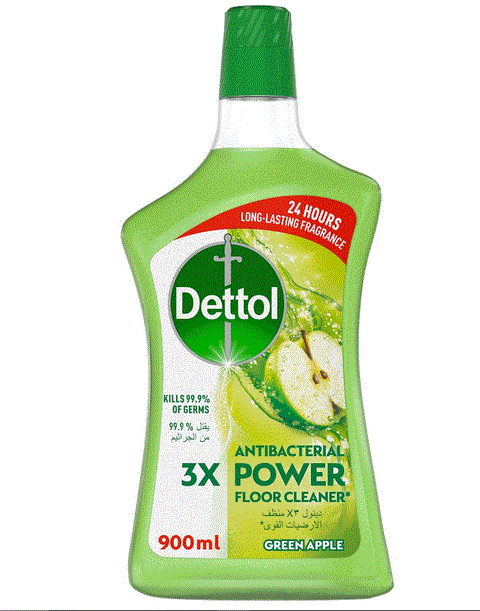 Dettol Antibacterial Power Floor Cleaner Green Apple 900ml | Dettol In Lebanon