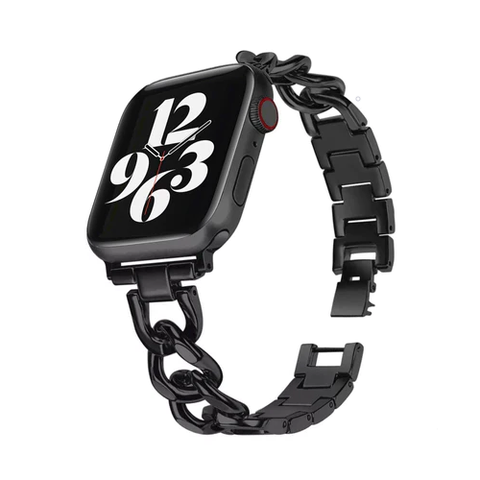 Posh Tech Unisex Black Nikki Skinny Stainless Steel Band for Apple Watch |Posh Tech In Lebanon