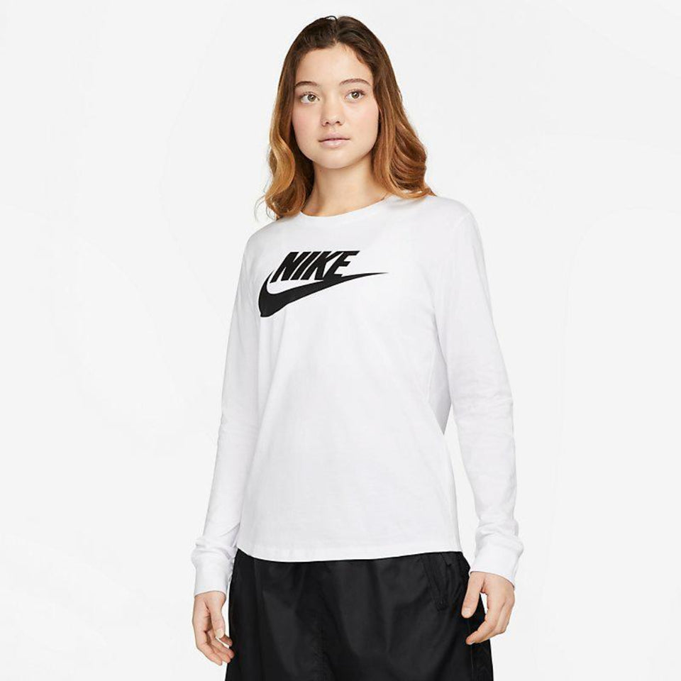 Nike Women's White Long-Sleeve Blouse