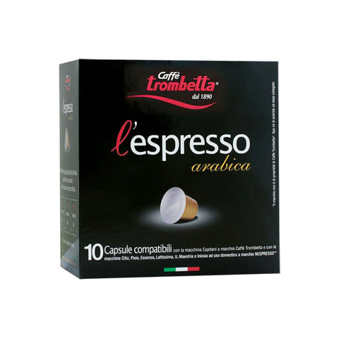 Caffe Trombetta l'espresso 10 Capsule  | Caffe Trombetta In Lebanon