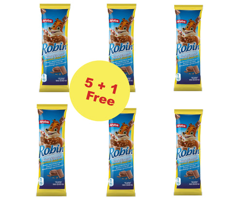 Aruba Robin Instant Chocolate Flavored Drink Mix 15g*5pcs+1pc Free