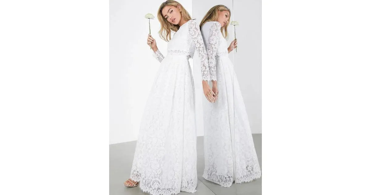 Asos Design Women's White Dress ANF943
