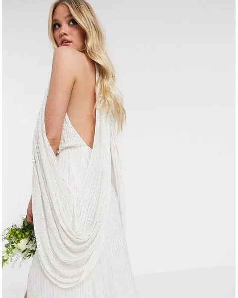 Asos Design Women's White Dress ANF918