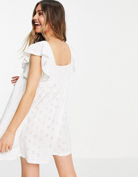 Asos Design Women's White Dress ANF1037