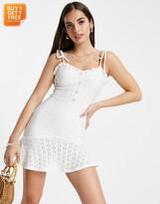 Asos Design Women's White Dress ANF1102