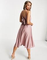 Asos Design Women's Dusty Rose Dress ANF1071