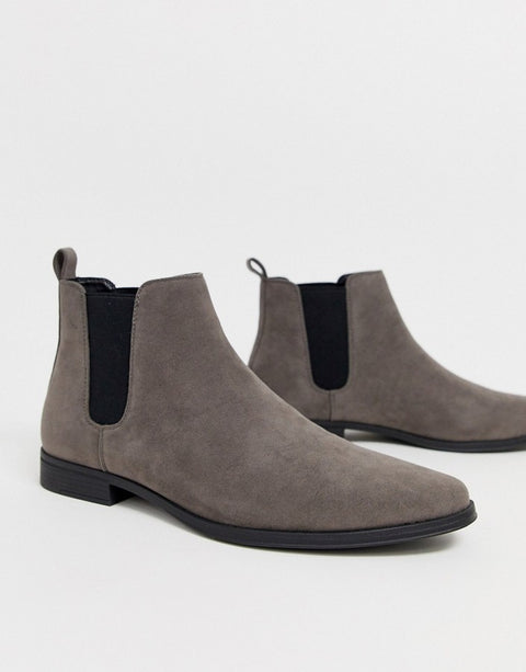 ASOS Design Men's Gray Boot ANS399(shoes10)