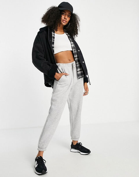 Asos Design Women's Black Cotton Blend Denim Jacket | Asos Design In Lebanon