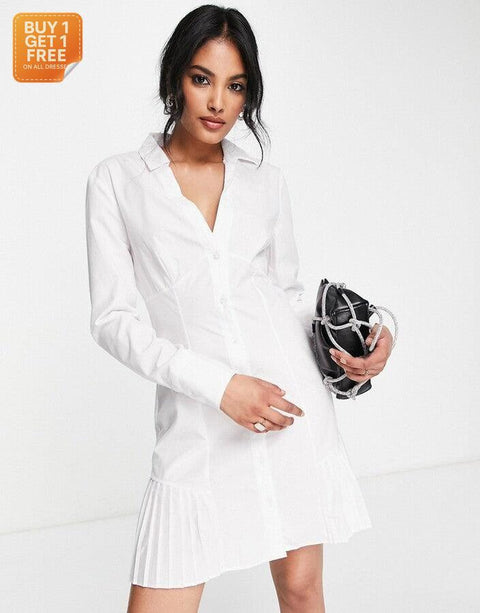 Asos Design Women's White Dress ANF3158