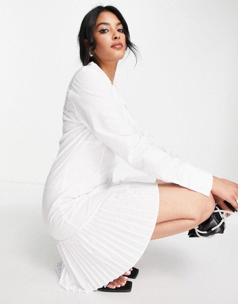 Asos Design Women's White Dress ANF3158