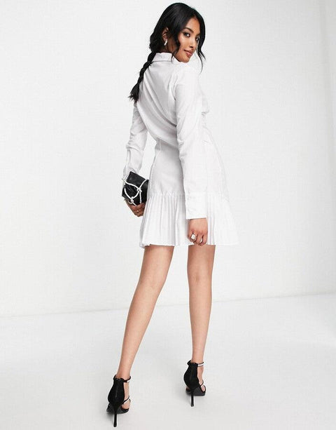 Asos Design Women's White Dress ANF3158