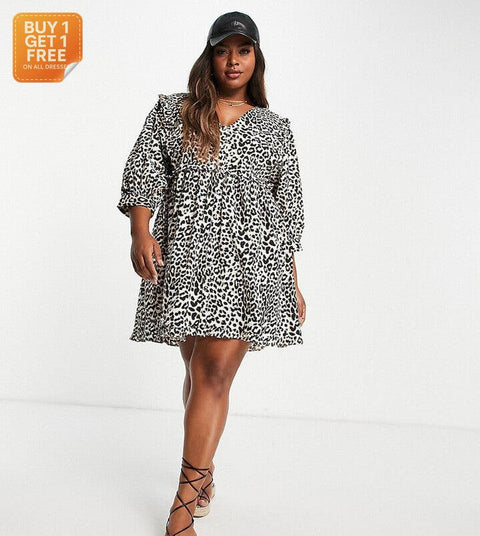 ASOS Design Women's Leopard Printed Dress ANF3413
