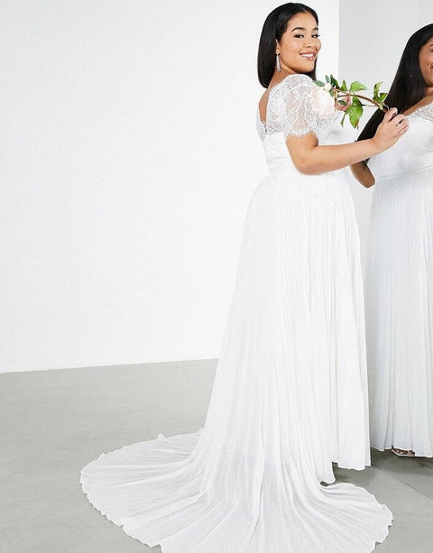Asos Design Curve Women's White Dress ANF911