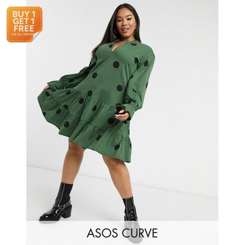 Asos Design  Women's Khaki Dress ANF1006