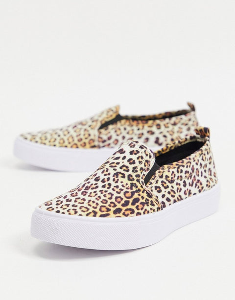 ASOS Design Women's Leopard Casual Shoes ANS341 (Shoes 48, 55,54)(st3)