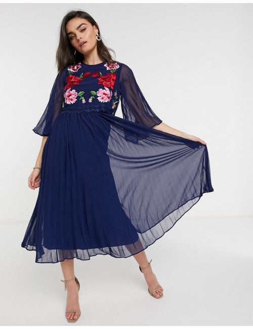 ASOS Design Women's Navy Dress AMF2441