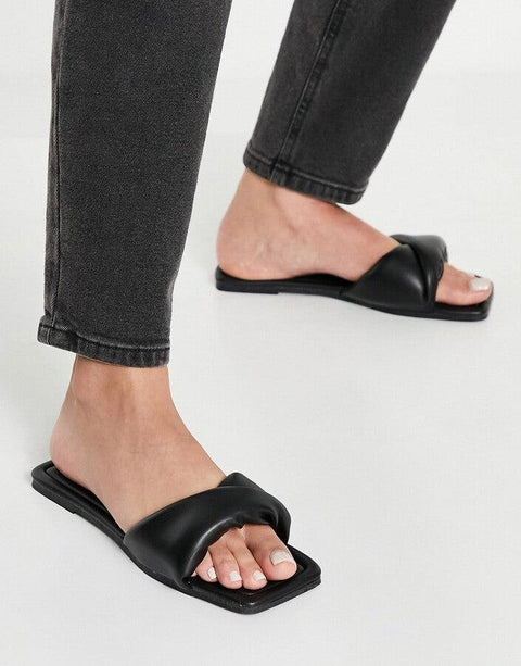 ASOS Design Women's Black Slipper  ANS434 shr)