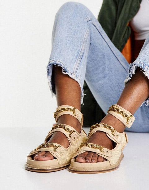 ASOS DESIGN Women's Beige Sandals ANS988