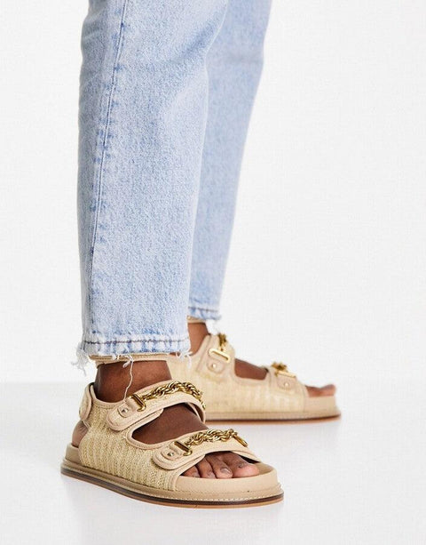 ASOS DESIGN Women's Beige Sandals ANS988