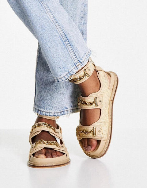 ASOS DESIGN Women's Beige Sandals ANS988
