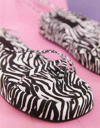Asos Design Women's Zebra Sandals ANS977