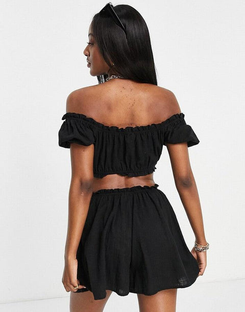 Asos Design Women's Black Blouse ANF1399