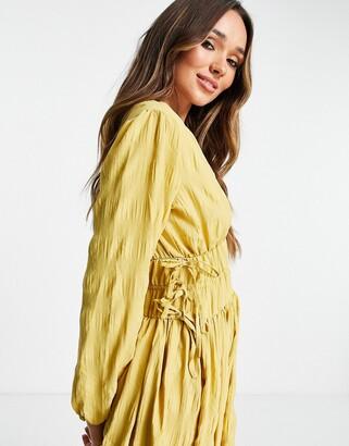 Asos Design Women's Mustard Dress ANF1865