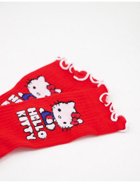 Asos Design Women's Red Socks ANF2905