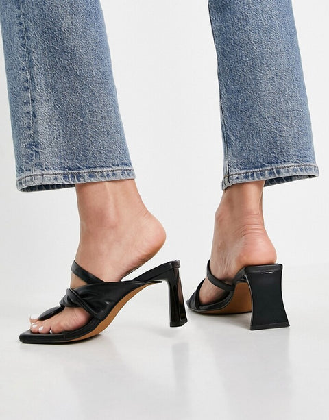 ASOS DESIGN  Women's Black Heeled Slipper 101298361  AMS181 shoes3