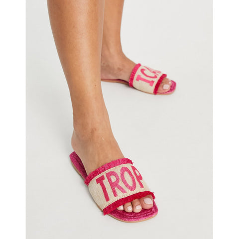 ASOS DESIGN Women's Pink Slipper ANS1000