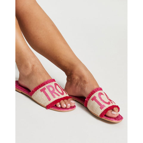ASOS DESIGN Women's Pink Slipper ANS1000