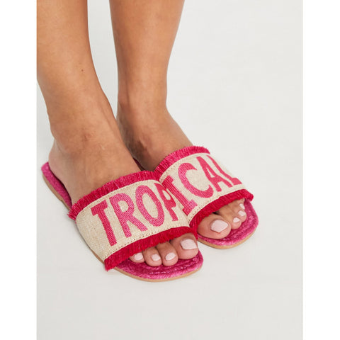 ASOS DESIGN Women's Pink Slipper ANS1000