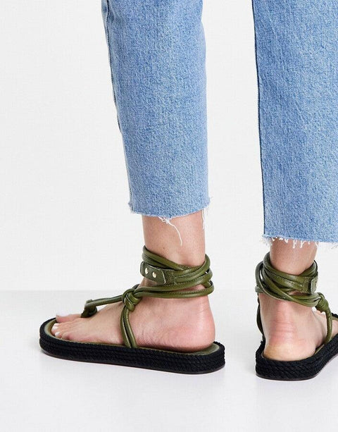 ASOS Design Women's Khaki Sandal ANS647