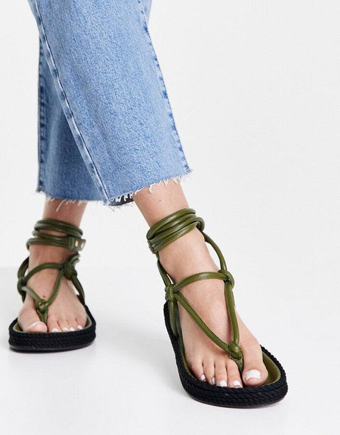 ASOS Design Women's Khaki Sandal ANS647
