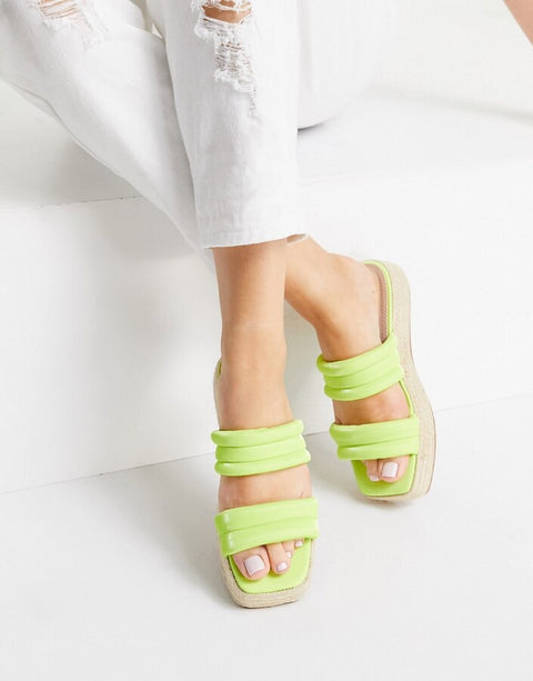 ASOS Design  Women's Neon  Slipper AMS253 shoes10