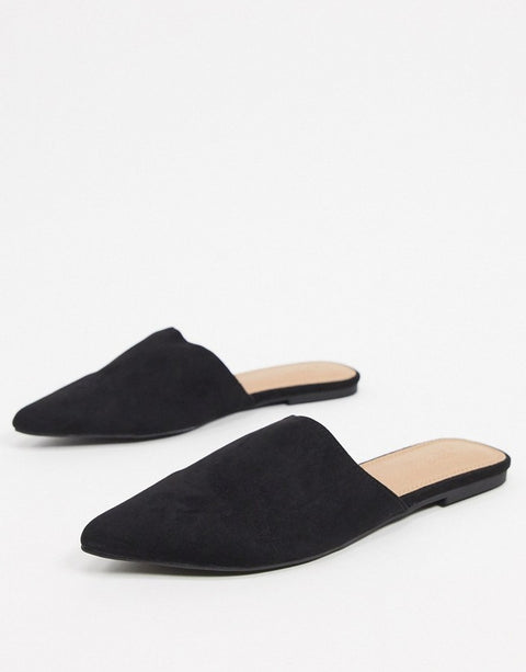 ASOS Design Women's Black Slipper ANS11 (Shoes51,54,59) shr